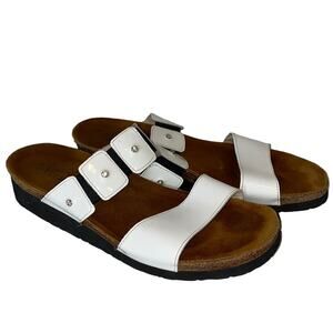 Naot Ashley White Rhinestone Sandals 43 / 12